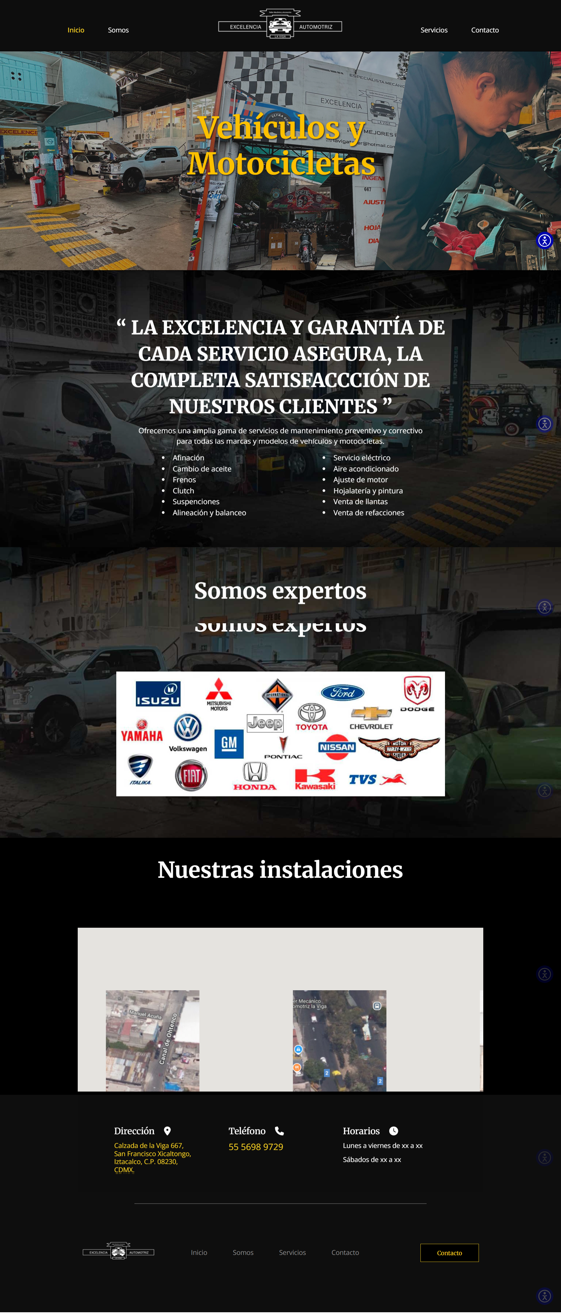 Taller mecánico Excelencia Automotríz